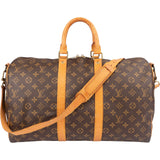 Louis Vuitton Monogram Canvas Keepall 45 Bandoulière Travel Bag