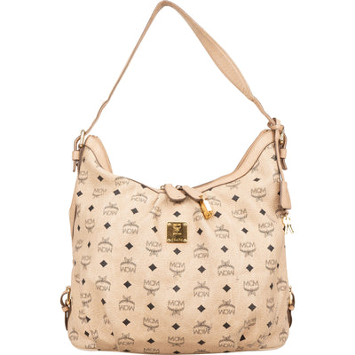 MCM Monogram Visetos Hobo Shoulder Bag - vintageandkickz