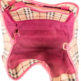 Burberry Haymarket Check Hobo Shoulder Bag