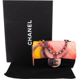 Chanel Quilted Lamskskin Multicolor Flower Power Rectangular Single Flap Mini Crossbody Bag
