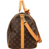 Louis Vuitton Monogram Canvas Keepall 50 Bandoulière Travel Bag