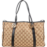 Gucci Monogram GG Canvas Twins Tote Shoulder Bag