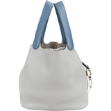 Hermès Taurillon Clemence Bicolor Picotin Lock 22 (MM) Handbag