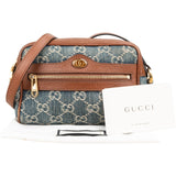 Gucci Monogram GG Denim Ophidia Camera Crossbody Bag