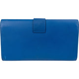 Yves Saint Laurent Blue Leather Y-Ligne Chyc Clutch Bag