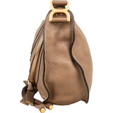 Chloé Grained Leather Marcie Saddle Zip Around Crossbody Bag