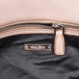 Miu Miu Matelassé Nappa Leather Crystal Flap Shoulder Bag