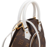 Louis Vuitton Monogram Canvas White Leather Limited Match Game On Ellipse BB Handbag