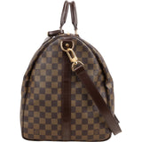 Louis Vuitton Monogram Damier Ebene Keepall 55 Bandoulière Travel Bag