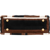 Prada Multicolor Striped Canvas Small Coffer Handbag
