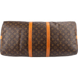 Louis Vuitton Monogram Canvas Keepall 55 Bandoulière Travel Bag