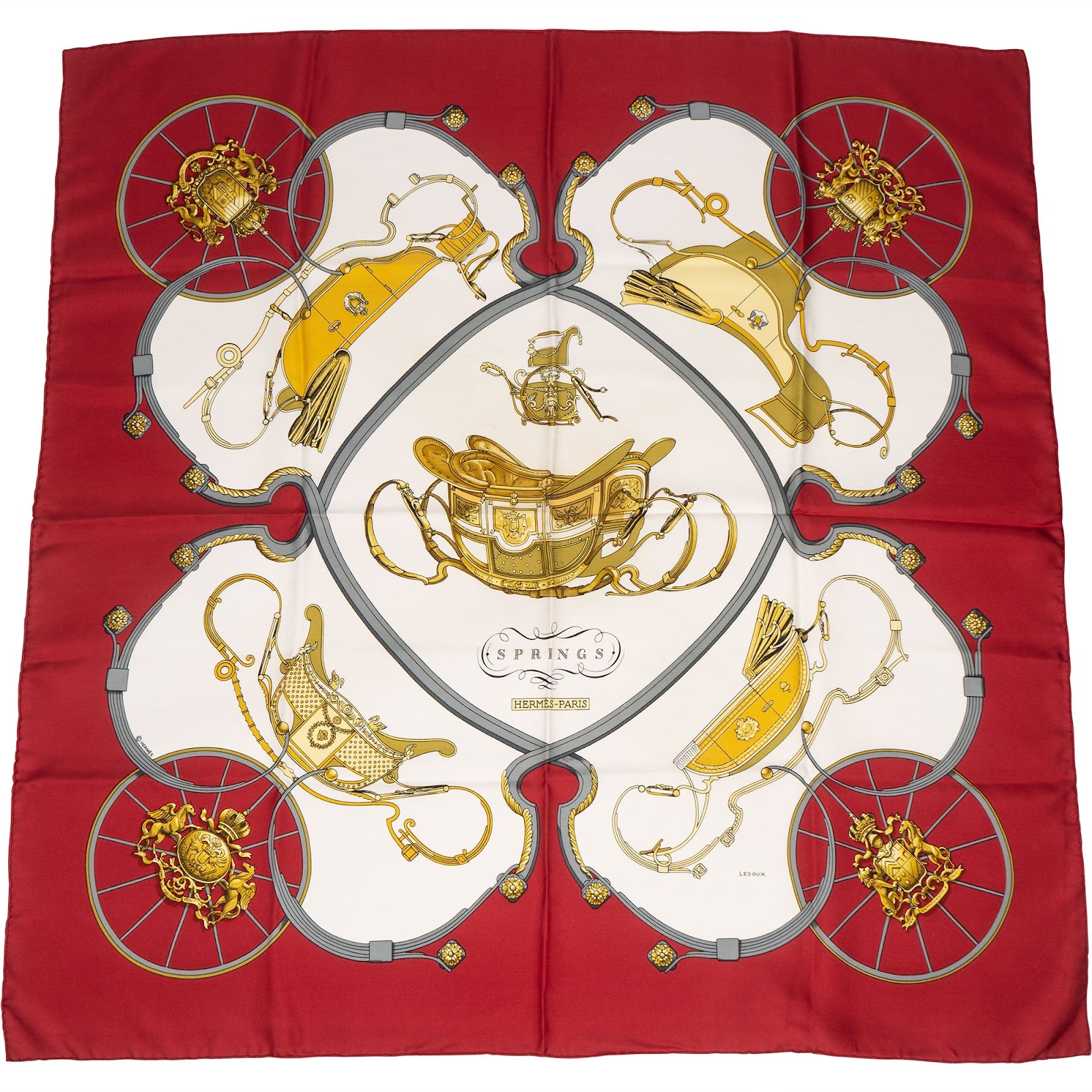 Hermès Silk Springs Carré 90 Tuch Scarf - vintageandkickz