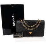 Chanel Quilted Lambskin Medium 24K Gold Double Flap Shoulder Bag