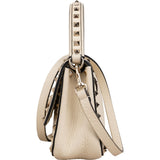 Valentino Garavani Leather Grained Calfskin Rockstud Small Top Handle Handbag