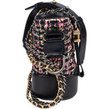 Chanel Tweed Leather Gabrielle Bicolor Chain Small Crossbody Bag