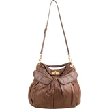 Miu Miu Vitello Daino Leather Coffer Hobo Shoulder Bag