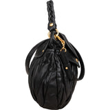 Miu Miu Matelassé Leather Coffer Hobo Shoulder Bag