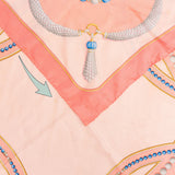 Cartier Pearl Tassel Motif Silk Scarf Tuch