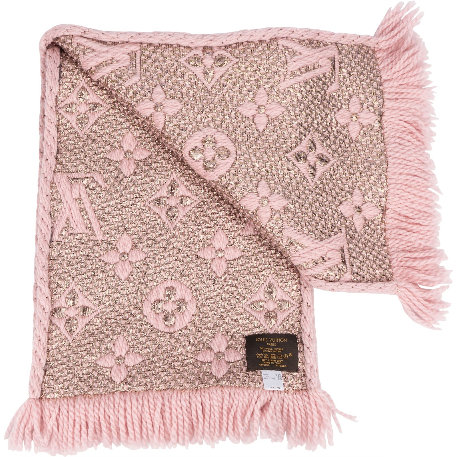 [🔄️B06 / F36] Louis Vuitton Wool Monogram Logomania Shine Schal Scarf - vintageandkickz