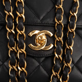 Chanel Quilted Lambskin Medium 24K Gold Single Flap Shoulder Bag