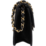 Chanel Quilted Lambskin 24K Gold Single Flap Shoulder Bag