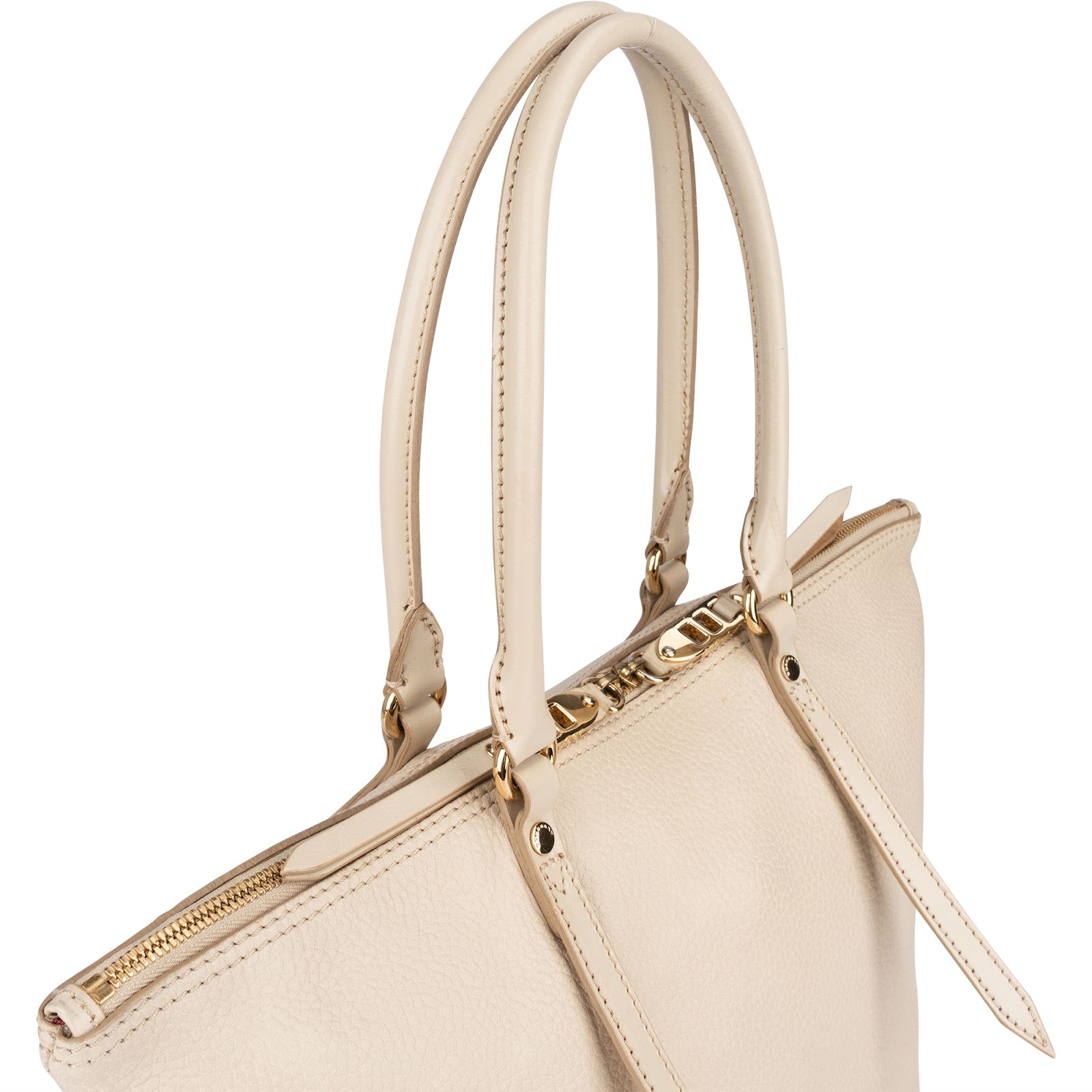 Burberry Grainy Leather Blaze Tote Handbag - vintageandkickz