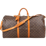 Louis Vuitton Monogram Canvas Keepall 60 Bandoulière Travel Bag