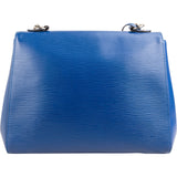 Louis Vuitton Blue Epi Leather Cluny MM Shoulder Bag