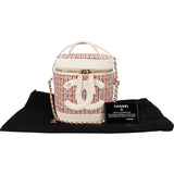 Chanel Stitching Tweed & Leather Vanity Case Crossbody Bag