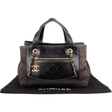 Chanel Stitching Denim CC Shoulder Handbag