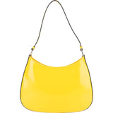 Prada Yellow Patent Leather Triangle Cleo Shoulder Bag