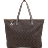 Gucci Monogram GG Cotton Tote Shoulder Bag