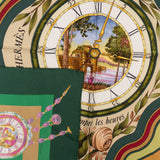 Hermès La Ronde des Heures Silk 90 Scarf Tuch