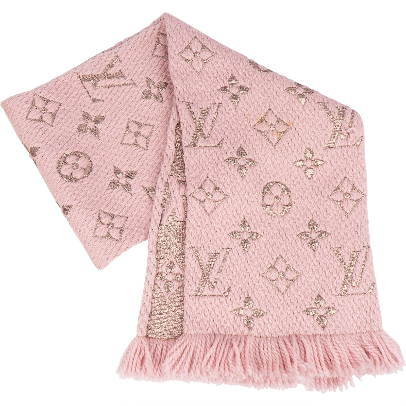 [🔄️B06 / F36] Louis Vuitton Wool Monogram Logomania Shine Schal Scarf - vintageandkickz