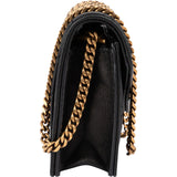 Yves Saint Laurent Quilted Lambskin Cassandre Envelope Micro Crossbody Bag