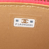 Chanel Pink Quilted Patent Leather Small Vanity Case Crossbody Bag