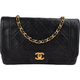 Chanel Quilted Lambskin 24K Gold Single Flap Crossbody Bag