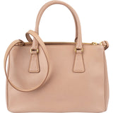 Prada Pink Saffiano Leather Galleria Handbag