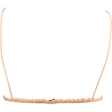 Fendi Pink Ruffled FF Emblem Bikini Top Swimwear (DE34 /XS)