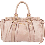 Miu Miu Vitello Lux Leather Satchel Handbag