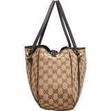 Gucci Monogras Canvas Twin GG Shoulder Bag