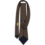 Hermès Geometric Link Ring Print Pattern Silk Tie Krawatte