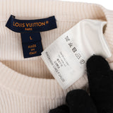 Louis Vuitton Cashmere Knit Cropped World Tour Patch Sweater (L)