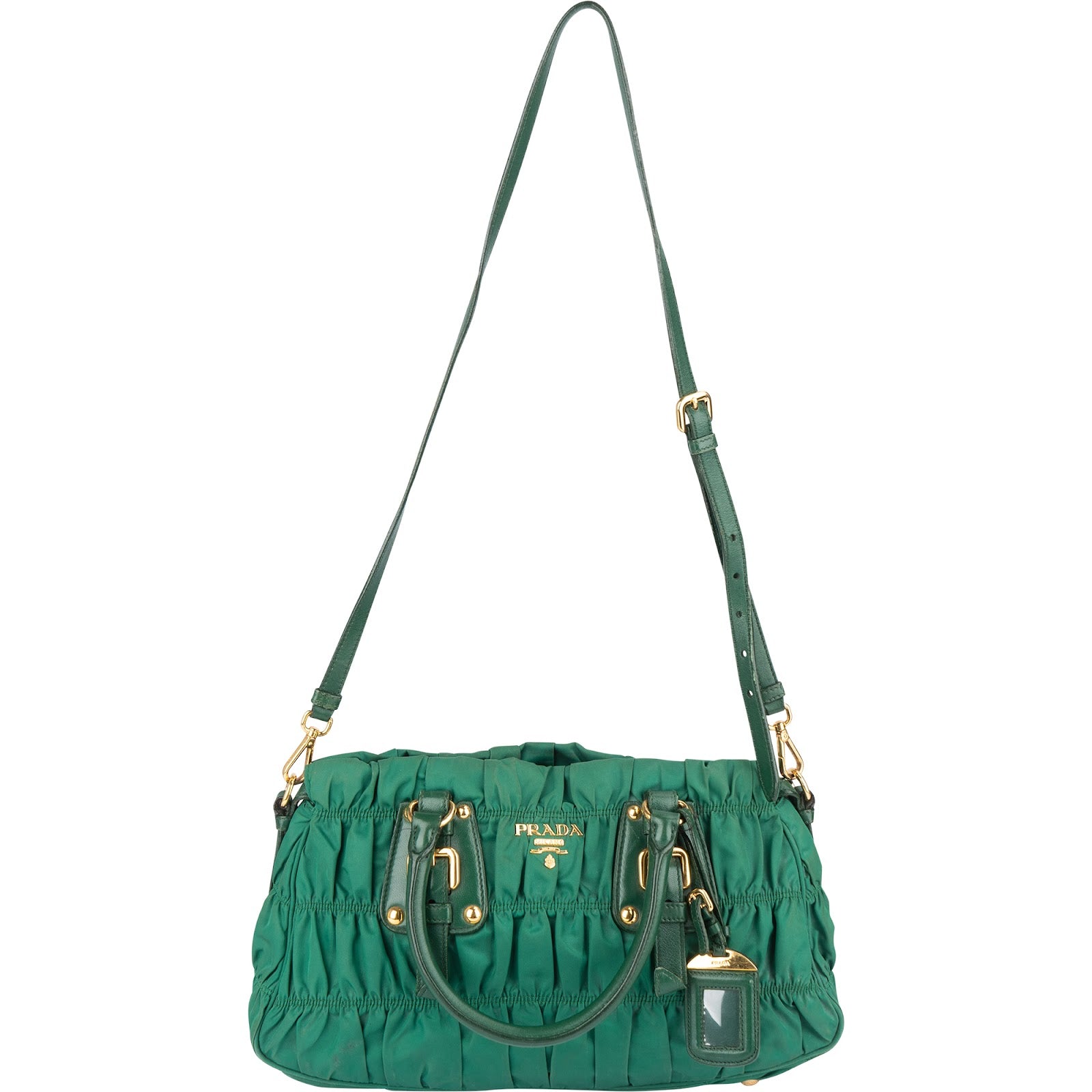 [🔄️B24 / F27] Prada Tessuto Gauffre Convertible Shoulder Bag - vintageandkickz