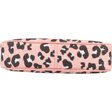 MCM Monogram Visetos Pink Leopard Print Aren Pochette Crossbody Handbag