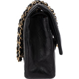 Chanel Quilted Lambskin 24K Gold Medium Double Flap Crossbody Bag