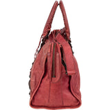 Balenciaga Red Leather Classic City Handbag