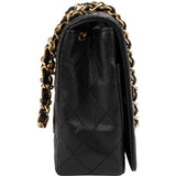 Chanel Quilted Lambskin 24K Gold Single Flap Shoulder Bag