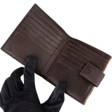 Gucci Monogram GG Canvas French Flap Wallet