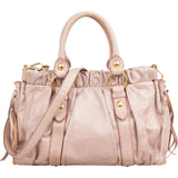 Miu Miu Vitello Lux Leather City Handbag